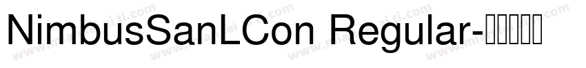 NimbusSanLCon Regular字体转换